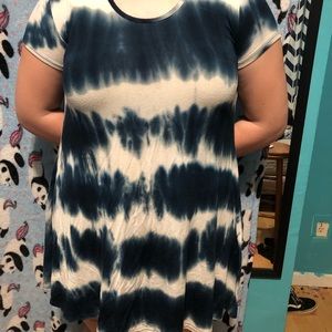 Blue and White dress